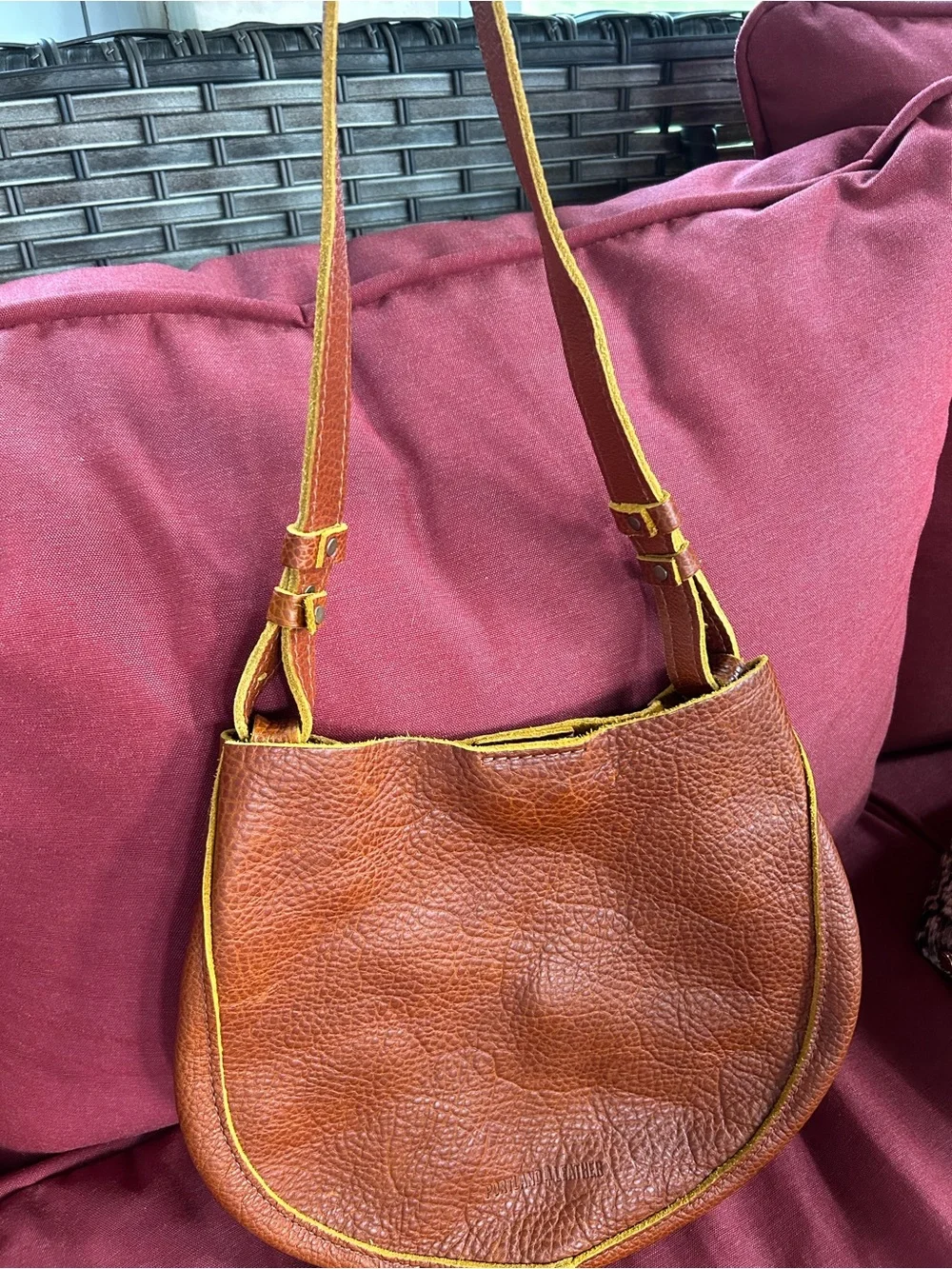Portland Leather Olivia Shoulder Bag -~ never used!